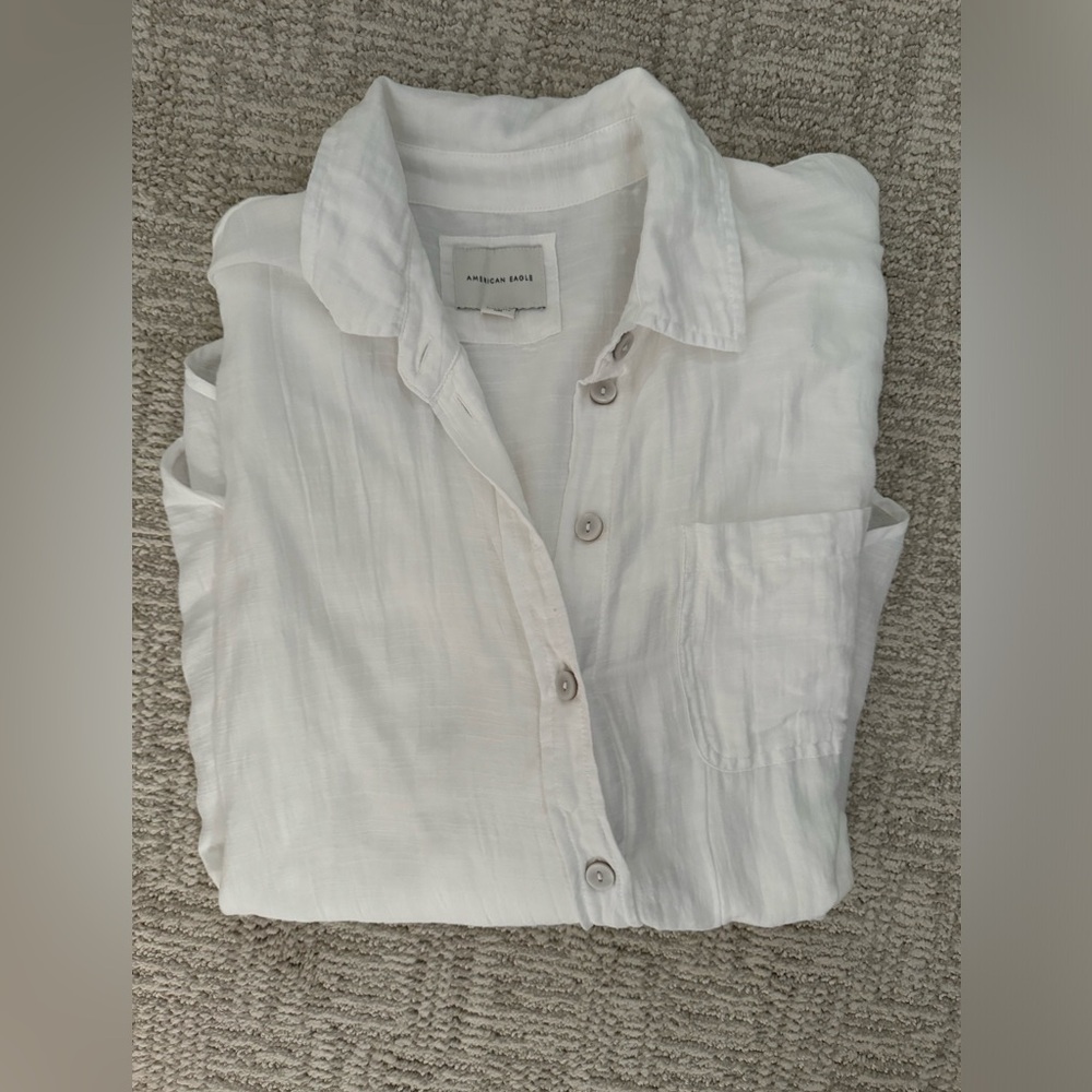 AE Linen button down coverup